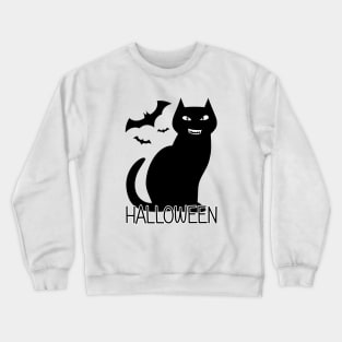 Halloween cat Crewneck Sweatshirt